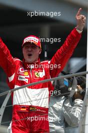 02.07.2006 Indianapolis, USA,  Michael Schumacher (GER), Scuderia Ferrari - Formula 1 World Championship, Rd 10, United States Grand Prix, Sunday Podium