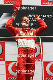 02.07.2006 Indianapolis, USA,  Michael Schumacher (GER), Scuderia Ferrari - Formula 1 World Championship, Rd 10, United States Grand Prix, Sunday Podium