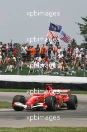 01.07.2006 Indianapolis, USA,  Michael Schumacher (GER), Scuderia Ferrari, 248 F1 - Formula 1 World Championship, Rd 10, United States Grand Prix, Saturday Qualifying