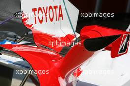 29.06.2006 Indianapolis, USA,  Toyota Racing, bodywork detail - Formula 1 World Championship, Rd 10, United States Grand Prix, Thursday