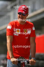 29.06.2006 Indianapolis, USA,  Michael Schumacher (GER), Scuderia Ferrari - Formula 1 World Championship, Rd 10, United States Grand Prix, Thursday