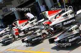 29.06.2006 Indianapolis, USA,  Honda Racing F1 Team, front wings - Formula 1 World Championship, Rd 10, United States Grand Prix, Thursday