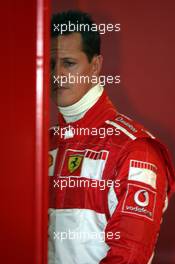 31.01.2006 Valencia, Spain,  Michael Schumacher (GER), Scuderia Ferrari, Pitlane, Box, Garage - Formula One Testing, Circuito Ricardo Tormo (ESP)