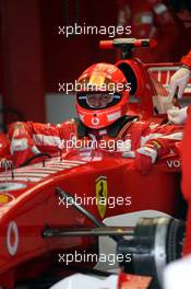 31.01.2006 Valencia, Spain,  Michael Schumacher (GER), Scuderia Ferrari in the F2005 - Formula One Testing, Circuito Ricardo Tormo (ESP)