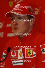 12.01.2006 MADONNA DI CAMPIGLIO, ITALY, MICHAEL SCHUMACHER (GER), SCUDERIA FERRARI - WROOOM 2006, 16TH ANNUAL SKI PRESS MEETING - WWW.XPB.CC, EMAIL: INFO@XPB.CC - COPY OF PUBLICATION REQUIRED FOR PRINTED PICTURES. c COPYRIGHT: J.TOWNSEND / XPB.CC - NOT FOR UK MARKET -