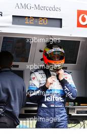 19.05.2006 Oschersleben, Germany,  Giedo van der Garde (NED), ASM Formula 3, Dallara F305 Mercedes returning from the pitwall booth of AMG Mercedes where he had a look at the laptiming. - F3 Euro Series 2006 at Motorsport Arena Oschersleben