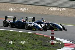 19.08.2006 Nürburg, Germany,  Giedo van der Garde (NED), ASM Formula 3, Dallara F305 Mercedes, and Paul di Resta (GBR), ASM Formula 3, Dallara F305 Mercedes - F3 Euro Series 2006 at Nürburgring