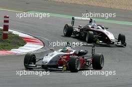 19.08.2006 Nürburg, Germany,  Jonathan Summerton (USA), ASL Mücke Motorsport, Dallara F305 Mercedes, in front of Kohei Hirate (JPN), Manor Motorsport, Dallara F305 Mercedes - F3 Euro Series 2006 at Nürburgring
