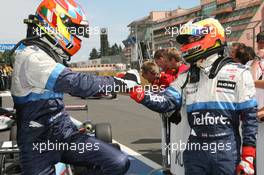 19.08.2006 Nürburg, Germany,  Paul di Resta (GBR), ASM Formula 3, Dallara F305 Mercedes and Giedo van der Garde (NED), ASM Formula 3, Dallara F305 Mercedes - F3 Euro Series 2006 at Nürburgring