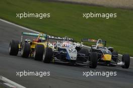 20.08.2006 Nürburg, Germany,  Kamui Kobayashi (JPN), ASM Formula 3, Dallara F305 Mercedes, Peter Elkmann (GER), Jo Zeller Racing, Dallara F306 Opel, Sébastien Buemi (SUI), ASL Mücke Motorsport, Dallara F305 / Mercedes - F3 Euro Series 2006 at Nürburgring