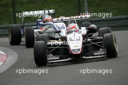 20.08.2006 Nürburg, Germany,  Kazuki Nakajima (JPN), Manor Motorsport, Dallara F305 Mercedes, ahead of Alejandro Nunez (ESP), Prema Powerteam, Dallara F306 Mercedes - F3 Euro Series 2006 at Nürburgring