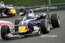 20.08.2006 Nürburg, Germany,  Sebastian Vettel (GER), ASM Formula 3, Dallara F305 Mercedes, ahead of Sébastien Buemi (SUI), ASL Mücke Motorsport, Dallara F305 / Mercedes - F3 Euro Series 2006 at Nürburgring
