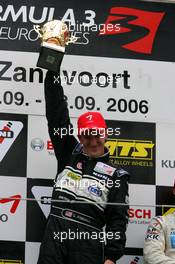 03.09.2006 Zandvoort, The Netherlands,  Podium, Charlie Kimball (USA), Signature-Plus, Dallara F306 Mercedes (1st) - F3 Euro Series 2006 at Zandvoort, The Netherlands