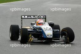 03.09.2006 Zandvoort, The Netherlands,  Kamui Kobayashi (JPN), ASM Formula 3, Dallara F305 Mercedes having damage on the front of his car. - F3 Euro Series 2006 at Zandvoort, The Netherlands