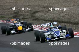 03.09.2006 Zandvoort, The Netherlands,  Paolo Nocera (ITA), Prema Powerteam, Dallara F306 Mercedes, leads Sébastien Buemi (SUI), ASL Mücke Motorsport, Dallara F305 / Mercedes - F3 Euro Series 2006 at Zandvoort, The Netherlands