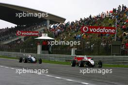 03.09.2006 Zandvoort, The Netherlands,  Kohei Hirate (JPN), Manor Motorsport, Dallara F305 Mercedes, leads Paul di Resta (GBR), ASM Formula 3, Dallara F305 Mercedes - F3 Euro Series 2006 at Zandvoort, The Netherlands