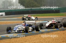 14.10.2006 Le Mans, France,  Alejandro Nunez (ESP), Prema Powerteam, Dallara F306 Mercedes in front of Kazuki Nakajima (JPN), Manor Motorsport, Dallara F305 Mercedes - F3 Euro Series 2006 at Le Mans Bugatti Circuit, France