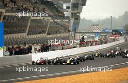 14.10.2006 Le Mans, France,  Start of F3 Euro Series race. - F3 Euro Series 2006 at Le Mans Bugatti Circuit, France