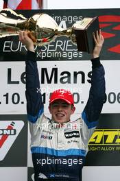 14.10.2006 Le Mans, France,  Podium, Paul di Resta (GBR), ASM Formula 3, Dallara F305 Mercedes (1st) - F3 Euro Series 2006 at Le Mans Bugatti Circuit, France