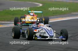 14.10.2006 Le Mans, France,  Alejandro Nunez (ESP), Prema Powerteam, Dallara F306 Mercedes, leads Natacha Gachnang (SUI), Jo Zeller Racing, Dallara F306 Opel - F3 Euro Series 2006 at Le Mans Bugatti Circuit, France