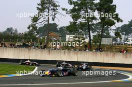 15.10.2006 Le Mans, France,  Sebastian Vettel (GER), ASM Formula 3, Dallara F305 Mercedes, leads Paul di Resta (GBR), ASM Formula 3, Dallara F305 Mercedes - F3 Euro Series 2006 at Le Mans Bugatti Circuit, France