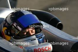 27.10.2006 Hockenheim, Germany,  Sebastian Vettel (GER), ASM Formula 3, Dallara F305 Mercedes, concentrating before the qualifying session - F3 Euro Series 2006 at Hockenheimring