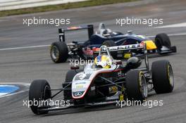 28.10.2006 Hockenheim, Germany,  Esteban Guerrieri (ARG), Manor Motorsport, Dallara F305 Mercedes in front of Sebastian Vettel (GER), ASM Formula 3, Dallara F305 Mercedes - F3 Euro Series 2006 at Hockenheimring