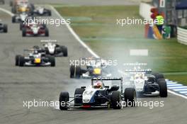 28.10.2006 Hockenheim, Germany,  Paul di Resta (GBR), ASM Formula 3, Dallara F305 Mercedes, locking up under breaking - F3 Euro Series 2006 at Hockenheimring