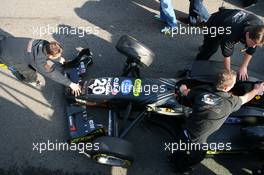 29.10.2006 Hockenheim, Germany,  Charlie Kimball (USA), Signature-Plus, Dallara F306 Mercedes retires from the race in the pitlane. - F3 Euro Series 2006 at Hockenheimring