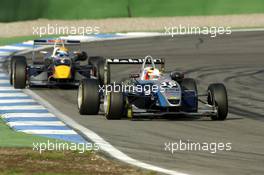 29.10.2006 Hockenheim, Germany,  Giedo van der Garde (NED), ASM Formula 3, Dallara F305 Mercedes in front of Sébastien Buemi (SUI), ASL Mücke Motorsport, Dallara F305 / Mercedes - F3 Euro Series 2006 at Hockenheimring