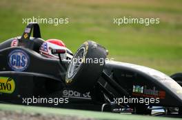 29.10.2006 Hockenheim, Germany,  Charlie Kimball (USA), Signature-Plus, Dallara F306 Mercedes, with a damaged front wheel after an accident - F3 Euro Series 2006 at Hockenheimring