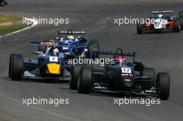 06.08.2006 Zandvoort, The Netherlands,  Romain Grosjean (FRA), Signature Plus, Dallara F305 Mercedes, leads Sebastien Vettel (GER), ASM F3, Dallara F305 Mercedes - Masters of Formula 3 at Circuit Park Zandvoort