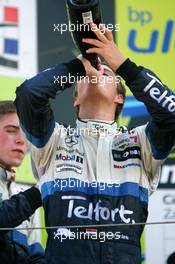 06.08.2006 Zandvoort, The Netherlands,  Podium, Giedo van der Garde (NED), ASM F3, Dallara F305 Mercedes (2nd), drinking from the champaign - Masters of Formula 3 at Circuit Park Zandvoort