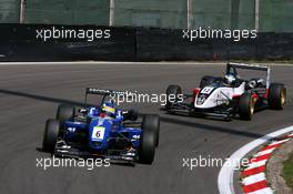 06.08.2006 Zandvoort, The Netherlands,  Bruno Senna (BRA), Double R Racing, Dallara F306 Mercedes, leads Oliver Jarvis (GBR), Carlin Motorsport, Dallara F305 Honda - Masters of Formula 3 at Circuit Park Zandvoort