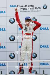 26.11.2006 Valencia, Spain, Sunday, Race, Podium,Winner, Christian Vietoris (GER), Josef Kaufmann Racing - DELL Formula BMW World Final 2006, 23th - 26th November, Circuit de la Comunitat Valenciana Ricardo Tormo - For further information please register at www.formulabmwworldfinal-images.com - This image is free for editorial use only. Please use for Copyright/Credit: c BMW AG