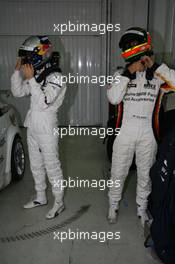 26.11.2006 Valencia, Spain, Sunday, Sebastian Vettel (GER), Test Driver, BMW Sauber F1 Team and Jörg Müller (GER), Jorg Muller, BMW Team Germany, BMW, WTCC - DELL Formula BMW World Final 2006, 23th - 26th November, Circuit de la Comunitat Valenciana Ricardo Tormo - For further information please register at www.formulabmwworldfinal-images.com - This image is free for editorial use only. Please use for Copyright/Credit: c BMW AG