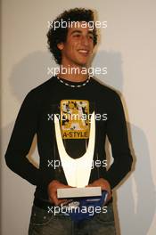 26.11.2006 Valencia, Spain, Sunday, Prize Giving Ceremony, Daniel Ricciardo (AUS), Fortec Motorsport - DELL Formula BMW World Final 2006, 23th - 26th November, Circuit de la Comunitat Valenciana Ricardo Tormo - For further information please register at www.formulabmwworldfinal-images.com - This image is free for editorial use only. Please use for Copyright/Credit: c BMW AG
