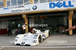 24.11.2006 Valencia, Spain, Friday, Historic BMW Cars, Jörg Müller (GER), Jorg Muller, BMW Team Germany, BMW, WTCC, Drives the BMW V12 LMR (Winner of Le Mans 24 Hour 1999) - DELL Formula BMW World Final 2006, 23th - 26th November, Circuit de la Comunitat Valenciana Ricardo Tormo - For further information please register at www.formulabmwworldfinal-images.com - This image is free for editorial use only. Please use for Copyright/Credit: c BMW AG