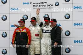 26.11.2006 Valencia, Spain, Sunday, Thoroughbred GP, Podium - DELL Formula BMW World Final 2006, 23th - 26th November, Circuit de la Comunitat Valenciana Ricardo Tormo - For further information please register at www.formulabmwworldfinal-images.com - This image is free for editorial use only. Please use for Copyright/Credit: c BMW AG