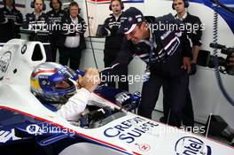 25.11.2006 Valencia, Spain, Alessandro Zanardi (ITA), BMW WTCC Driver, Tests the BMW Sauber F1 team, F1.06 and Jorg Mueller (GER), BMW Team Germany, BMW, WTCC  - DELL Formula BMW World Final 2006, 23th - 26th November, Circuit de la Comunitat Valenciana Ricardo Tormo - For further information please register at www.formulabmwworldfinal-images.com - This image is free for editorial use only. Please use for Copyright/Credit: c BMW AG