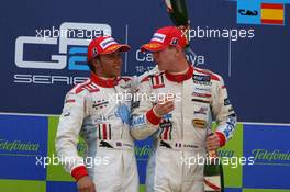 13.05.2006 Barcelona, Spain,  Lewis Hamilton (GBR), ART Grand Prix with Alexandre Premat (FRA), ART Grand Prix - GP2 Championship, Rd.7 & 8