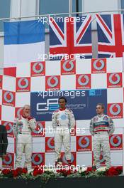 06.05.2006 Nurburgring, Germany,  Podium L-R, Alexandre Premat (FRA), ART Grand Prix with Lewis Hamilton (GBR), ART Grand Prix and Adam Carroll (GBR), Racing Engineering - GP2 Championship, Rd.5 & 6