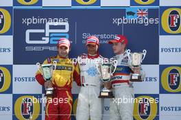 10-11.06.2006 Silverstone, England,  L-R Timo Glock (GER), BCN Competicion, Lewis Hamilton (GBR), ART Grand Prix and Adam Carroll (GBR), Racing Engineering - GP2 Championship