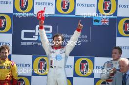 10-11.06.2006 Silverstone, England,  L-R Timo Glock (GER), BCN Competicion, Lewis Hamilton (GBR), ART Grand Prix and Adam Carroll (GBR), Racing Engineering - GP2 Championship