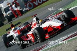 09.09.2006 Monza, Italy, Giorgio Pantano (ITA), Petrol Ofisi FMS International and Lewis Hamilton (GBR), ART Grand Prix - GP2 Championship