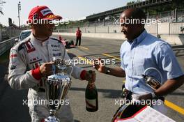 09.09.2006 Monza, Italy, Lewis Hamilton (GBR), ART Grand Prix and his father - GP2 Championship