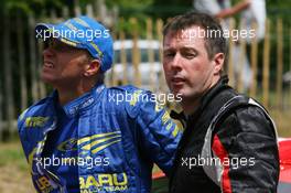 08.07.2006 Goodwood, England,  Petter Solberg (NOR) Subaru Impreza WRC  and Colin McRae (GBR) - Goodwood Festival of Speed, Goodwood, UK