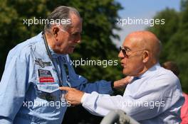 08.07.2006 Goodwood, England,  Jack Brabham (AUS) and Stirling Moss (GBR) - Goodwood Festival of Speed, Goodwood, UK