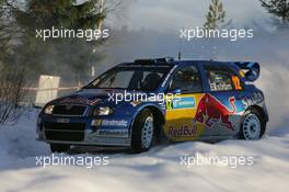 03-05.02.2006 Sweden, Mattias Ekstrom (SWE) Stefan Bergman (SWE) Red Bull Skoda Fabia WRC 05 M2 - World Rally Championship, Rd 2