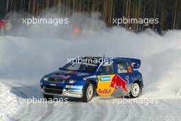 03-05.02.2006 Sweden, Mattias Ekstrom (SWE) Stefan Bergman (SWE) Red Bull Skoda Fabia WRC 05 M2 - World Rally Championship, Rd 2